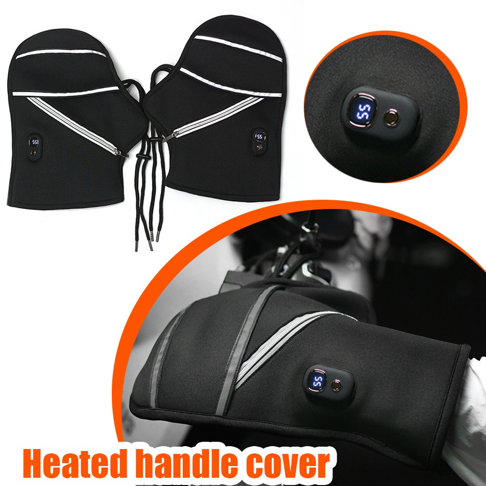Heated Gloves Electric - Cubiertas para manillar de motocicleta, guantes